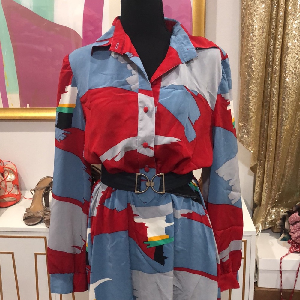 80s Vintage Dress - Picture 2 of 6